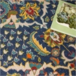 Nourison Allur 8' x Round Navy Multicolor Fabric Bohemian Area Rug (8' Round)