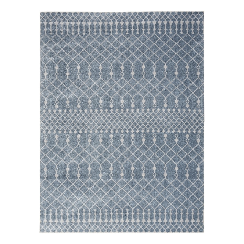 Nourison Astra Machine Washable 9' x 12' Blue Bohemian Indoor Rug