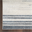 Nourison Astra Machine Washable 4' x 6' Ivory Blue Mid-Century Indoor Rug