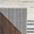 Nourison Astra Machine Washable 4' x 6' Ivory Blue Mid-Century Indoor Rug