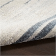 Nourison Astra Machine Washable 4' x 6' Ivory Blue Mid-Century Indoor Rug