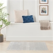 Nourison Astra Machine Washable 4' x 6' Grey Bohemian Indoor Rug
