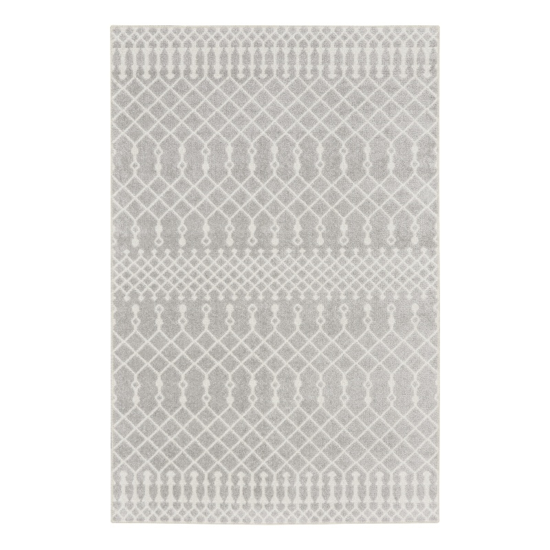 Nourison Astra Machine Washable 4' x 6' Grey Bohemian Indoor Rug
