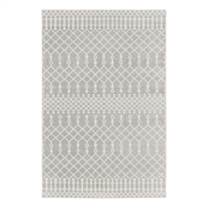 Nourison Astra Machine Washable 4' x 6' Grey Bohemian Indoor Rug