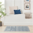 Nourison Astra Machine Washable 4' x 6' Blue Bohemian Indoor Rug