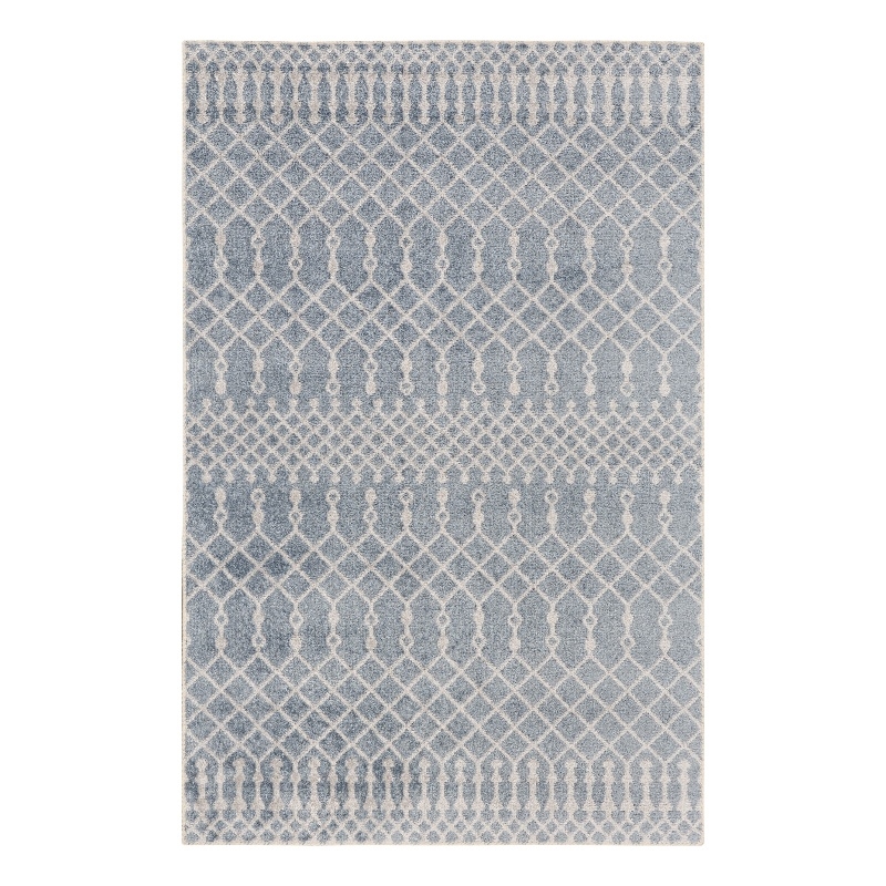 Nourison Astra Machine Washable 4' x 6' Blue Bohemian Indoor Rug