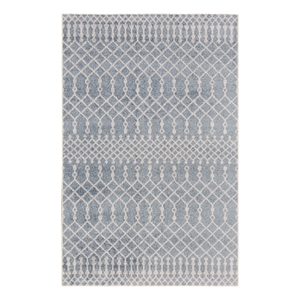 Nourison Astra Machine Washable 4' x 6' Blue Bohemian Indoor Rug