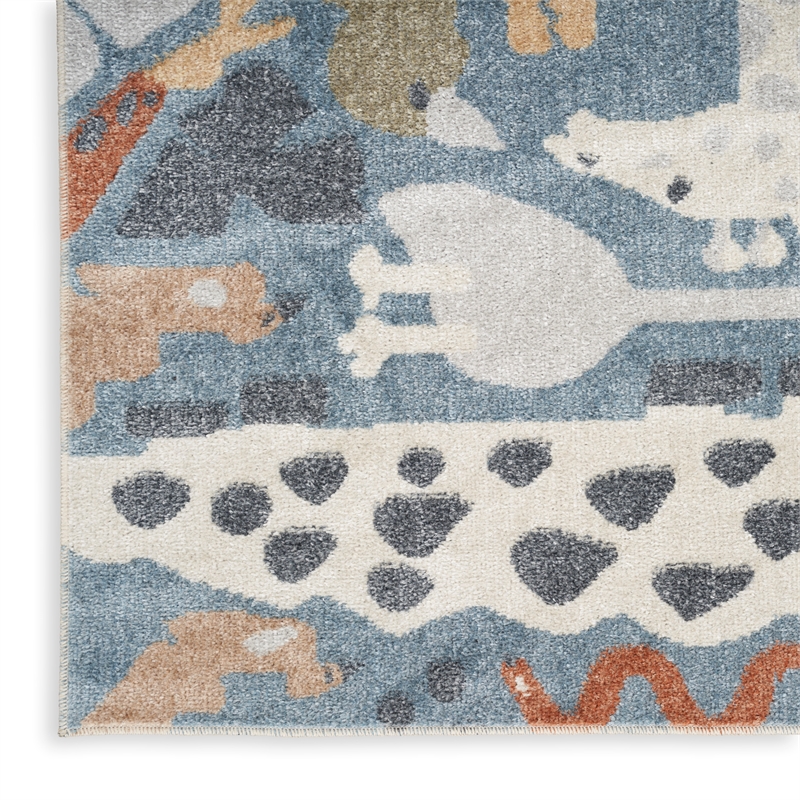 Nourison Astra Machine Washable 4' x 6' Multicolor Indoor Rug