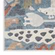 Nourison Astra Machine Washable 4' x 6' Multicolor Indoor Rug