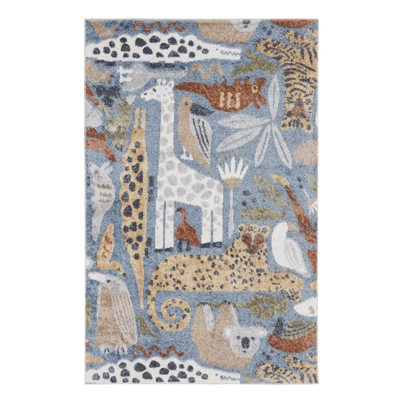 Nourison Astra Machine Washable 4' x 6' Multicolor Indoor Rug