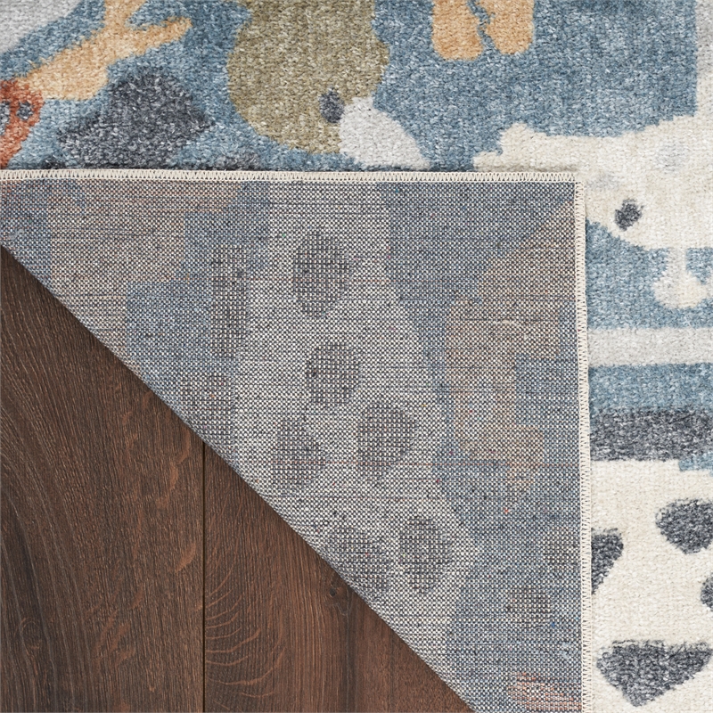 Nourison Astra Machine Washable 4' x 6' Multicolor Indoor Rug