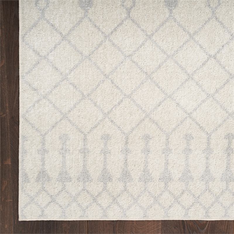 Nourison Astra Machine Washable 4' x 6' Ivory Bohemian Indoor Rug