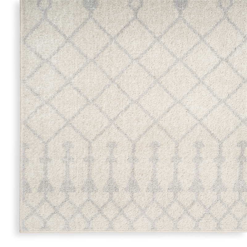 Nourison Astra Machine Washable 4' x 6' Ivory Bohemian Indoor Rug