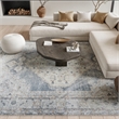 Nourison Home Astra Machine Washable 8' x 10' Light Blue Fabric Area Rug