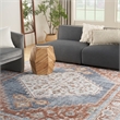 Nourison Home Astra Machine Washable 8' x 10' Denim Multicolor Fabric Area Rug