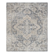 Nourison Astra Machine Washable 9' x 12' Grey/Blue Vintage Indoor Rug
