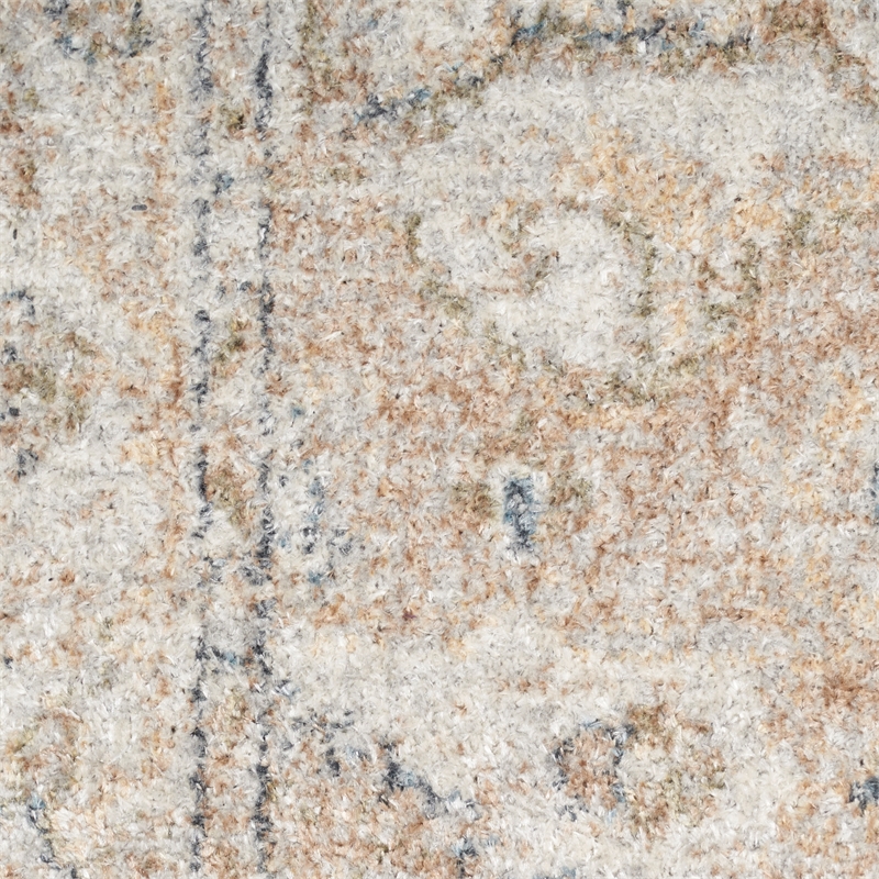 Nourison Home Astra Machine Washable 8' x 10' Beige Fabric Area Rug