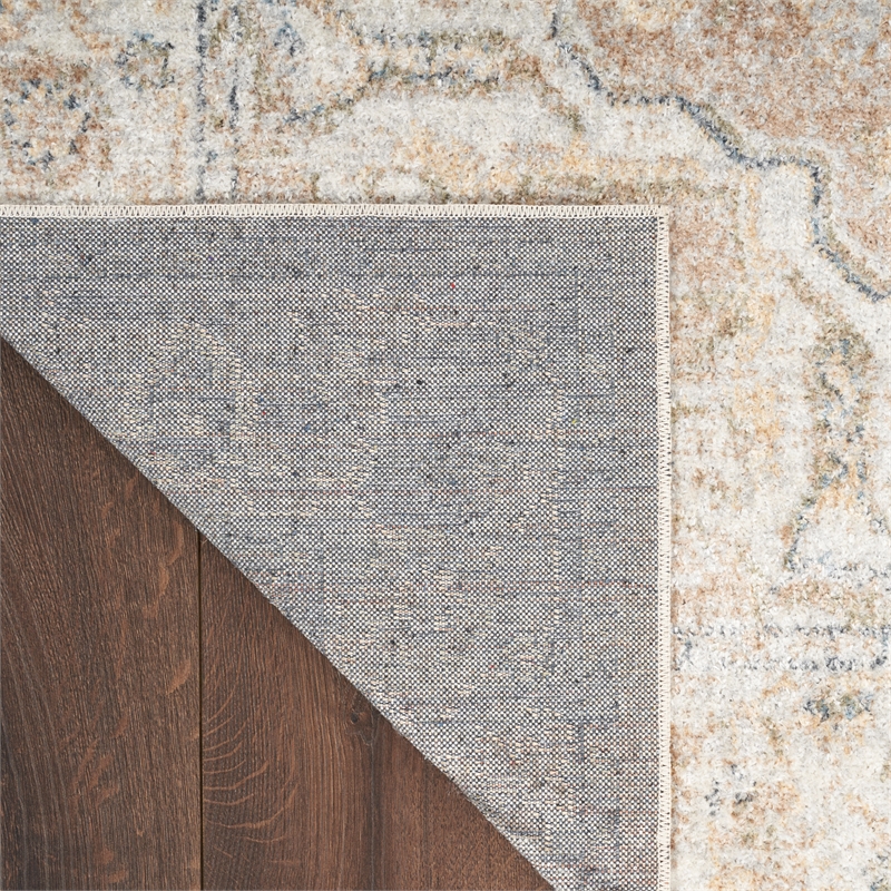 Nourison Home Astra Machine Washable 8' x 10' Beige Fabric Area Rug