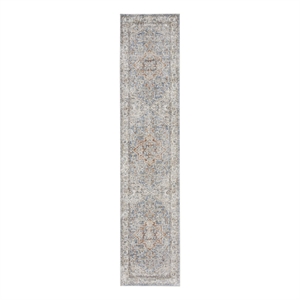 Nourison Astra Machine Washable 2'2&quot x 12' Denim Multi Vintage Indoor Rug