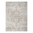 Nourison Home Astra Machine Washable 7' x 9' Silver Gray Fabric Area Rug