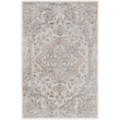 Nourison Astra Machine Washable 4' x 6' Silver Grey Vintage Indoor Rug