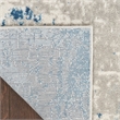 Nourison Concerto 4' x 6' Ivory Gray Blue Fabric Modern Area Rug (4' x 6')