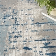 Nourison Concerto 4' x 6' Ivory Gray Blue Fabric Modern Area Rug (4' x 6')