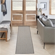 Nourison Courtyard 10' Runner Ivory Charcoal Fabric Modern Area Rug (10' Runner)