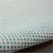 Nourison Courtyard 4' x Round Ivory Aqua Fabric Modern Area Rug (4' Round)
