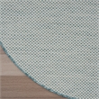 Nourison Courtyard 5' x Round Ivory Aqua Fabric Modern Area Rug (5' Round)