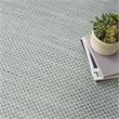 Nourison Courtyard 8' x Square Ivory Aqua Fabric Modern Area Rug (8' Square)