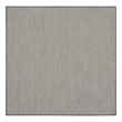 Nourison Courtyard 4' x Square Ivory Charcoal Fabric Modern Area Rug (4' Square)