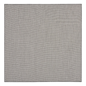 Nourison Courtyard 6' x Square Ivory Charcoal Fabric Modern Area Rug (6' Square)
