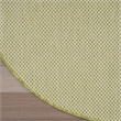 Nourison Courtyard 6' x Round Ivory Green Fabric Modern Area Rug (6' Round)