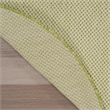 Nourison Courtyard 6' x Round Ivory Green Fabric Modern Area Rug (6' Round)
