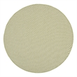 Nourison Courtyard 6' x Round Ivory Green Fabric Modern Area Rug (6' Round)