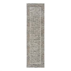 Nourison Desire 2'3&quot x 7'6&quot Charcoal Grey Modern Indoor Rug