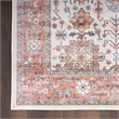Nourison Fulton 8' x 10' Fabric Beige Multicolor Vintage Flatweave Indoor Rug