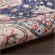 Nourison Fulton 8' x 10' Fabric Navy Blue Vintage Flatweave Indoor Rug
