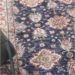 Nourison Fulton 8' x 10' Fabric Navy Blue Vintage Flatweave Indoor Rug