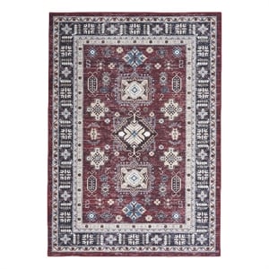 Nourison Fulton 7'10&quot x 9'10&quot Fabric Red Vintage Flatweave Indoor Rug