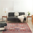 Nourison Fulton 5' x 7' Fabric Red Vintage Flatweave Indoor Rug