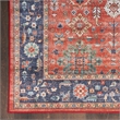 Nourison Fulton 5' x 7' Fabric Rust Red Vintage Flatweave Indoor Rug