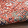 Nourison Fulton 5' x 7' Fabric Rust Red Vintage Flatweave Indoor Rug