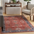 Nourison Fulton 5' x 7' Fabric Rust Red Vintage Flatweave Indoor Rug