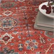 Nourison Fulton 5' x 7' Fabric Rust Red Vintage Flatweave Indoor Rug