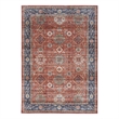 Nourison Fulton 5' x 7' Fabric Rust Red Vintage Flatweave Indoor Rug