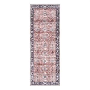 Nourison Fulton 1'10&quot x 5' Fabric Rust RedVintage Flatweave Indoor Rug