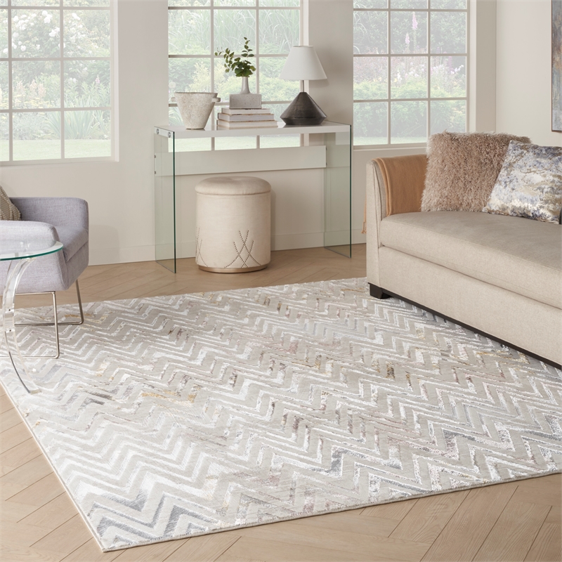 Nourison Glam 9' x 12' Multicolor Contemporary Indoor Rug