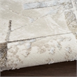 Nourison Glam 9' x 12' Ivory/Grey Modern Indoor Rug